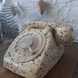 Vintage phone terrazzo effect 1963