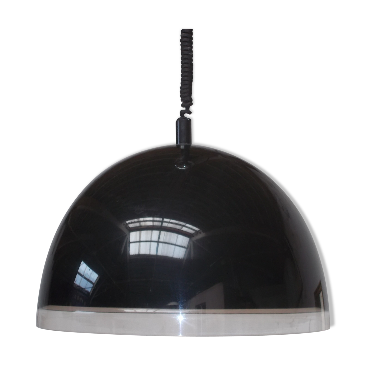 Italian hanging lamp Guzzini half sphere