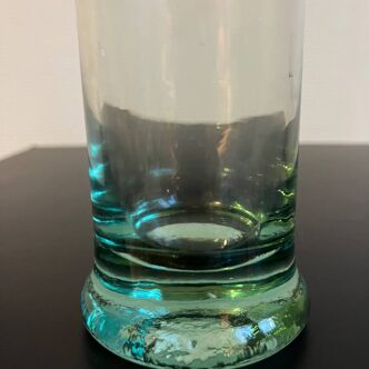 6 large format bubble glasses in thick glass
