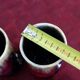 Series of 4 mugs or ceramic cups in vallauris style