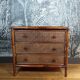 Vintage 3-drawer rattan chest of drawers