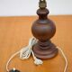 lampe bois, pied de lampe bois vintage