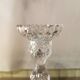 Pair of molded glass candlesticks
