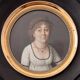 Miniature bust portrait of a woman, early 19th century