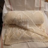 2 antique crocheted bedspreads