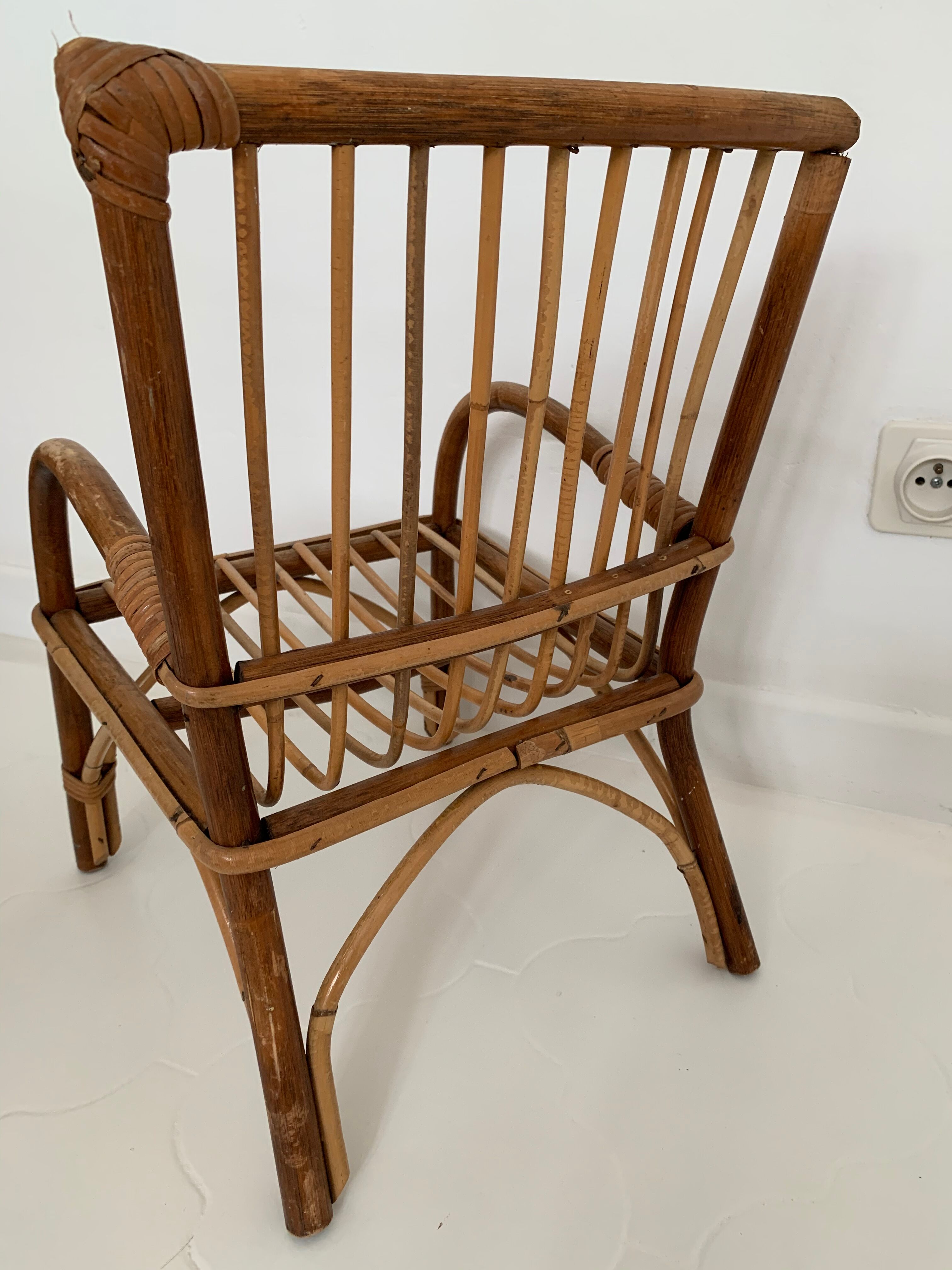 Child rattan armchair
