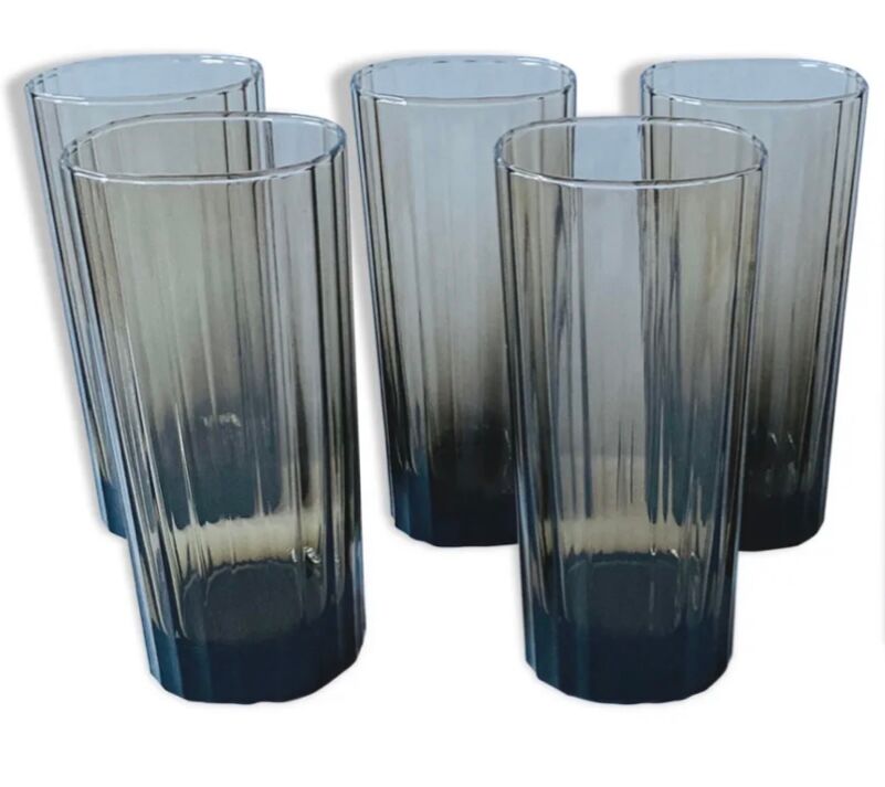 5 smoked glasses from the 80