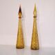 Pair of vintage Italian decanters "empoli"