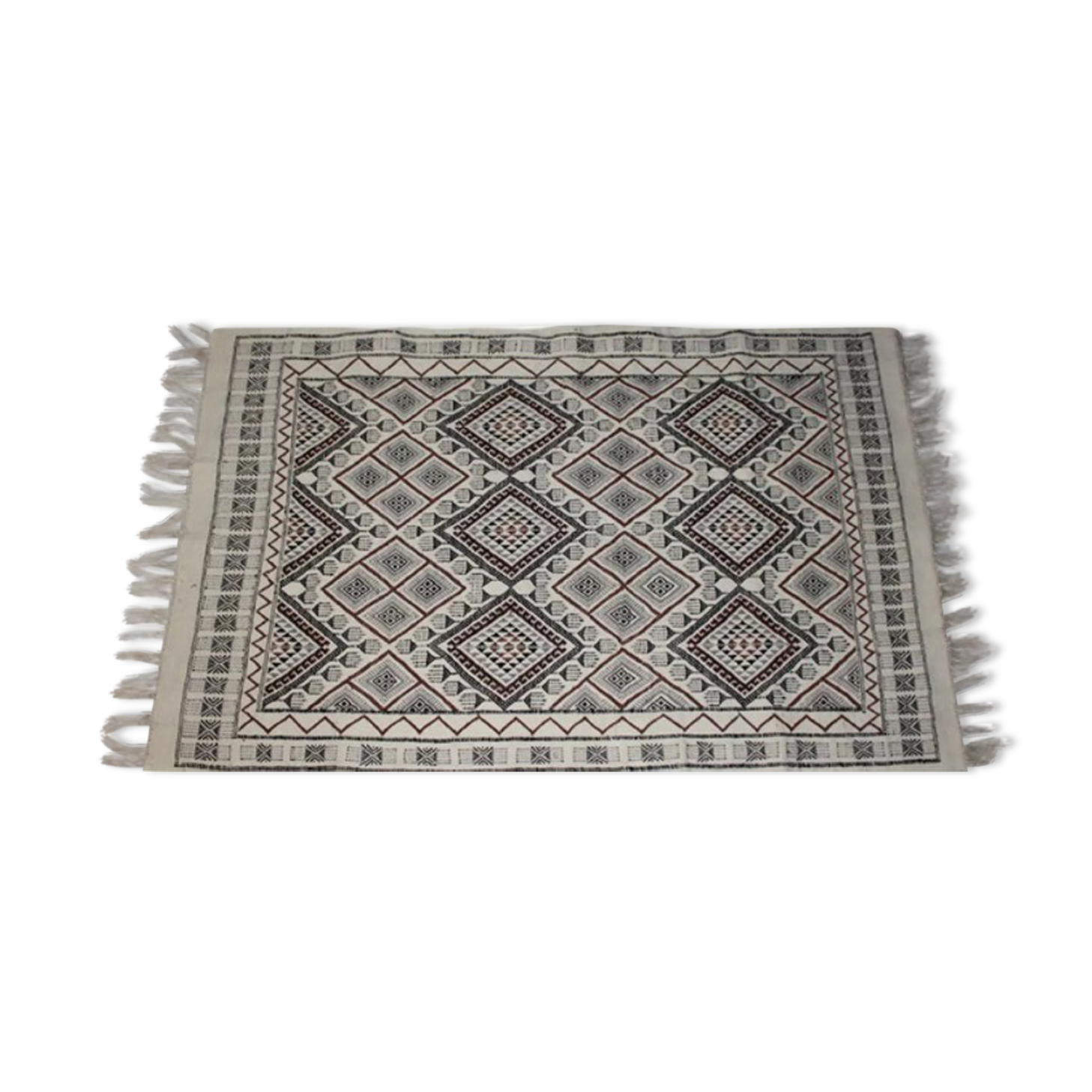 Berber carpet in new wool 196x125cm