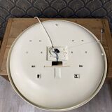 Vintage round luminous and pivoting spage age mirror by Allibert, circa 1970