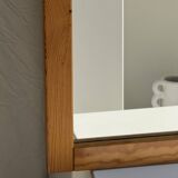 Small rectangular pine mirror 55x45