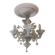 Small Venetian chandelier made of Murano glass from the year 1950.