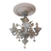 Small Venetian chandelier made of Murano glass from the year 1950.