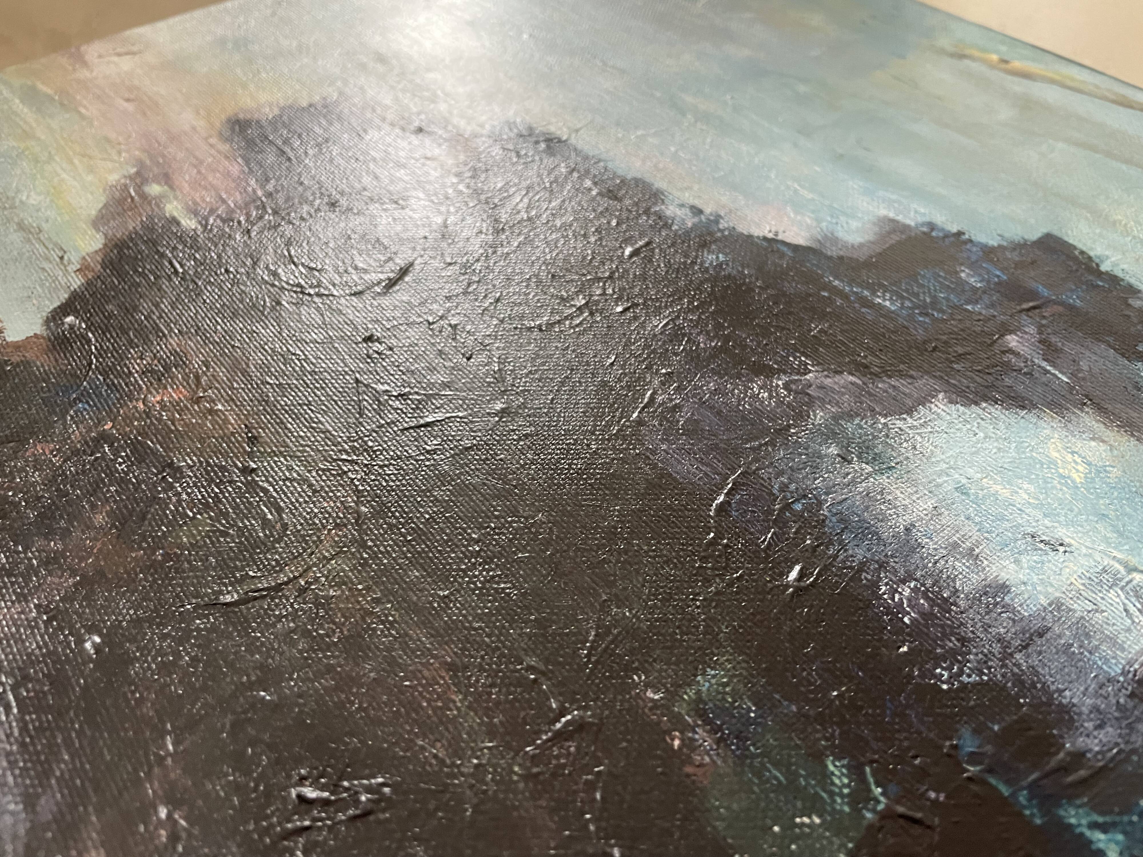 Abstract painting on canvas