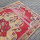 Vintage Turkish handmade rug 143x273 cm