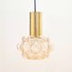 Mid-Century Modern Amber Bubble Glass Ceiling Light by Helena Tynell for Limburg, Germany, 1970s