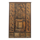 Armoire de mariée peinte d'art populaire