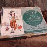 Vintage card game Tops and Tails around the World