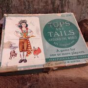 Vintage card game Tops and Tails around the World