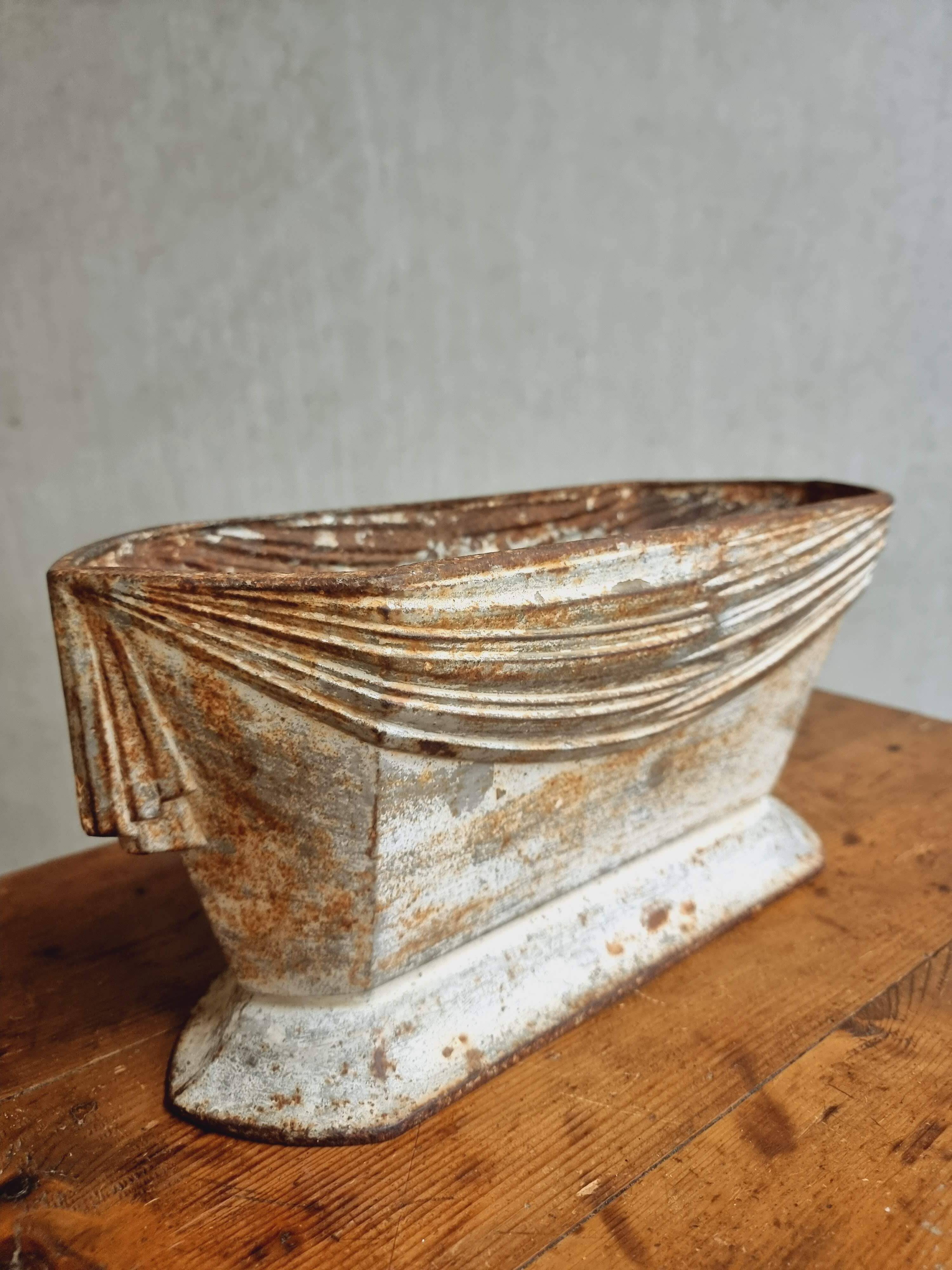 Antique cast iron jardinière French Art Nouveau