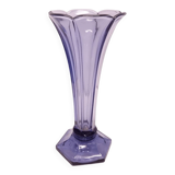Art Deco vase Val Saint Lambert lilac