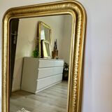 Antique gold leaf mirror