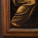 Peinture italienne antique Le Christ et la Samaritaine au puits