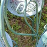 3 wrought iron garden chairs