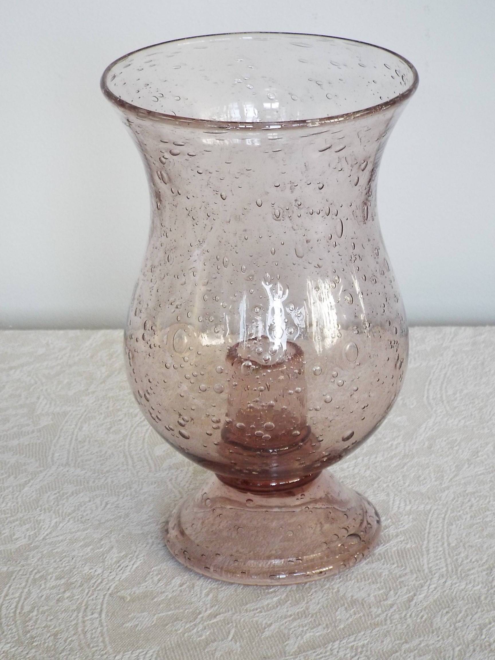 Biot vase candle holder