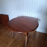 Round solid wood shutter table