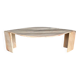 Table basse vintage en marbre rose