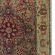 Handwoven antique persian carpet traditional wool area rug- 174x132cm