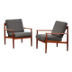 pair of teak armchairs by Grete Jalk model 118, Denmark 1963