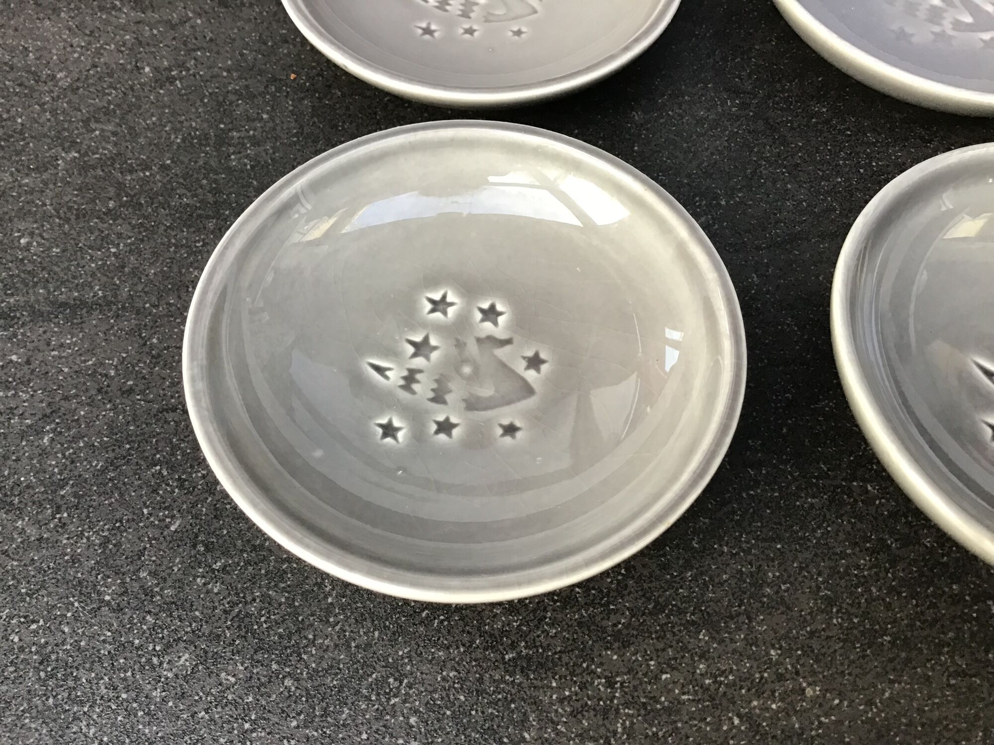 Set of 4 Gien cups for Concorde Air France