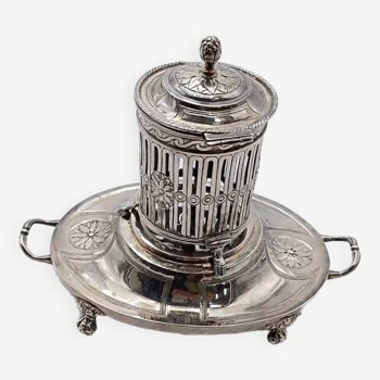 18th century silver mustard pot