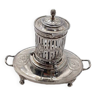 18th century silver mustard pot