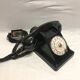 Old telephone black Bakelite transparent dial 40s 50 vintage