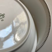 Set of 6 plates cap mid century neo classic Scandinavian 1960