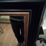 Large wooden mirror 90x144cm