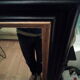 Large wooden mirror 90x144cm