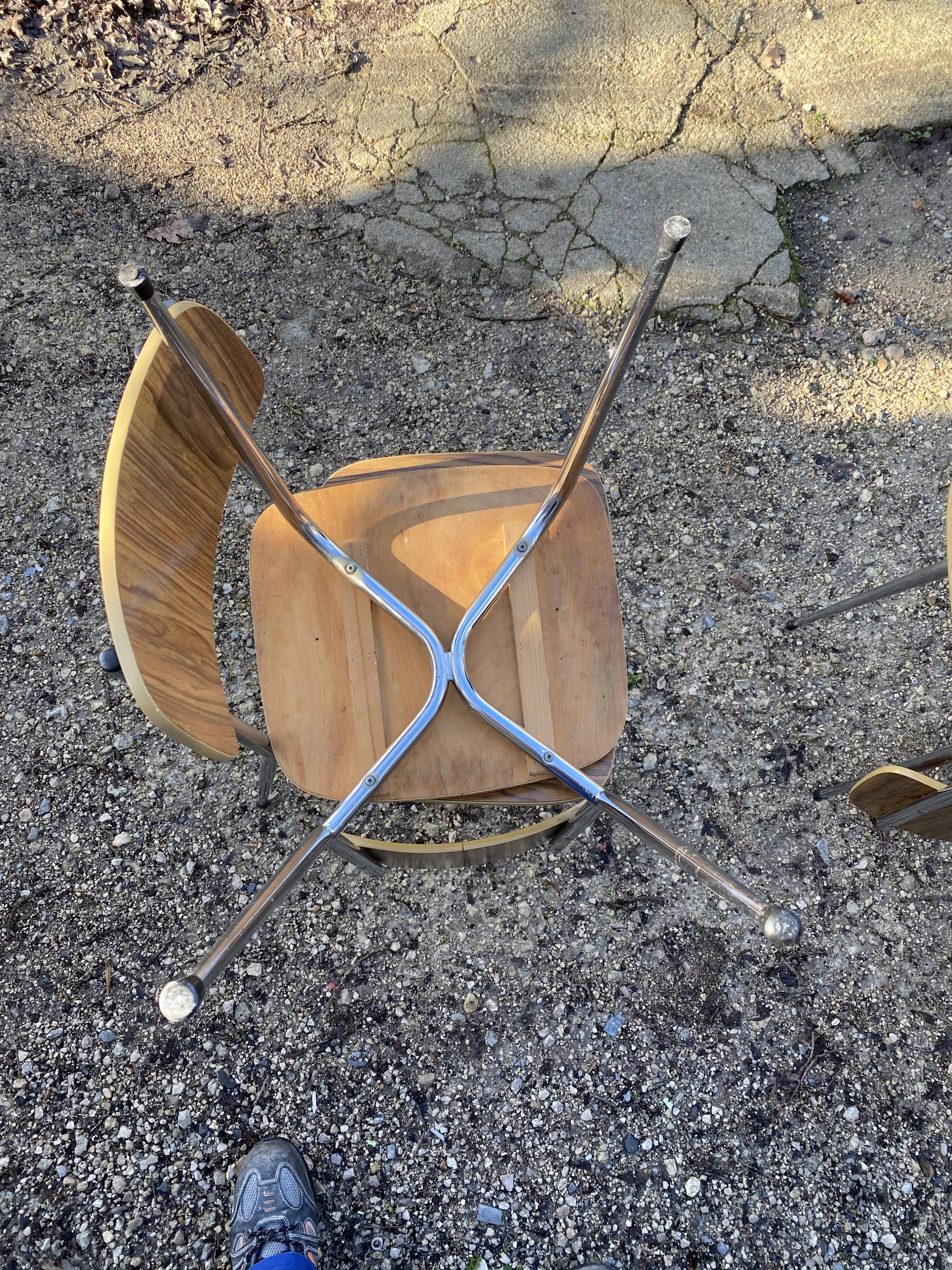 Formica chairs with stool
