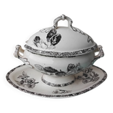 Sauceboat in earthenware from Choisy le Roi