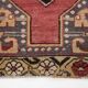 Oriental Pattern Classic Red Black Vintage Persian Rug, 132x222Cm