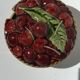 Barbotine jam jar old basket of cherries