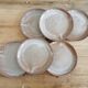 Service of 6 vintage plates in flamed stoneware
