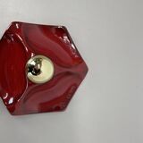 Set of Two SPACE AGE Ceramic Fat Lava Wall Lights by Hustadt Lights Germany