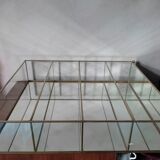 Glazed brass shelf to install