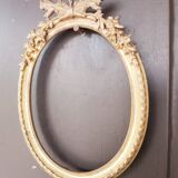 Old bronze oval format frame