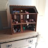 Vintage wooden dollhouse