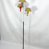 Mid-century Modern three arms floor lamp by Stilux Milano. Italy 1950s